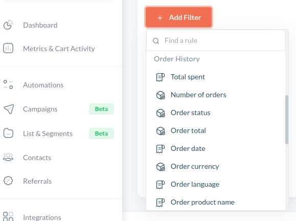 Email Segmentation using Retainful plugin