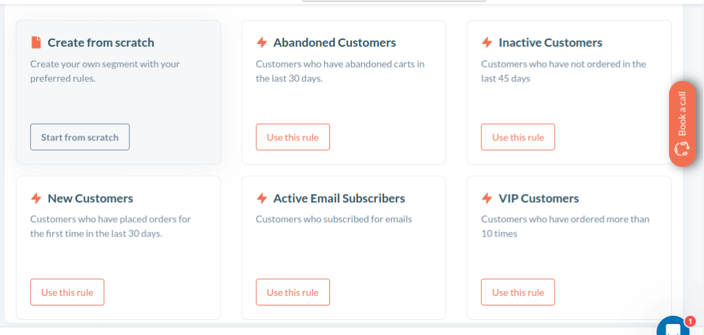 Email segmentation using the Retainful plugin