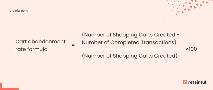 Shopify Abandoned Carts rate formula