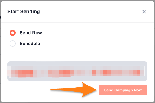 Scheduling or sending the email campaign in Shopify email marketing app