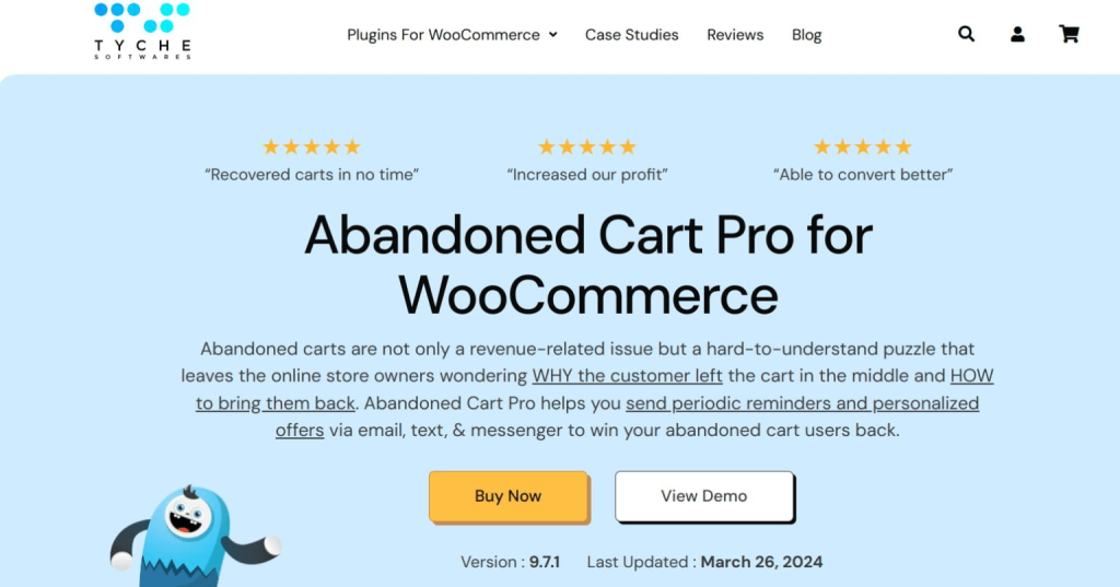 WooCommerce abandoned Cart Pro plugin for abandoned cart recovery