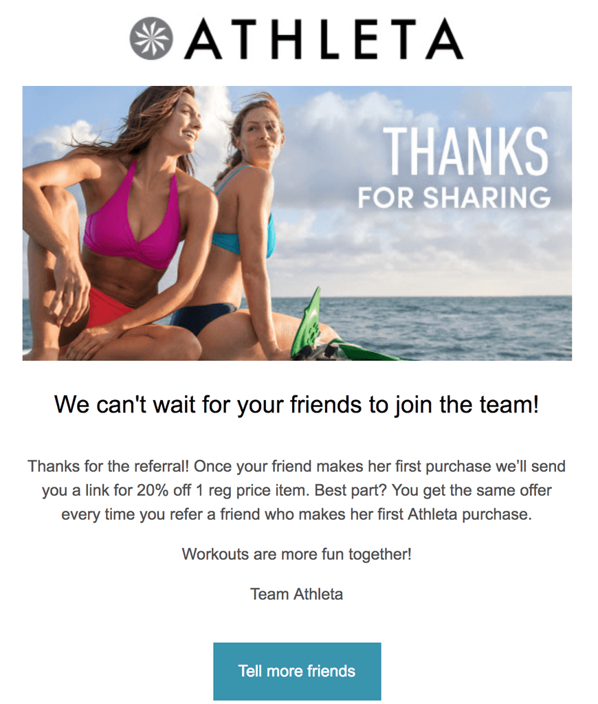 referral thank you email