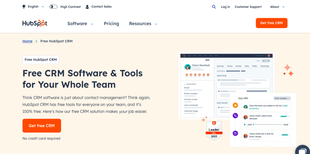 Hubspot crm