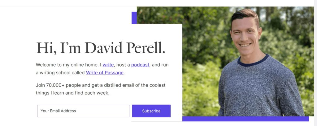 David Perell - Curated content