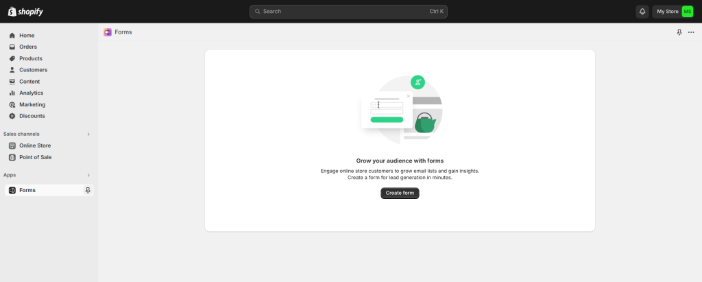 Shopify Forms to ass Shopify newsletter popup