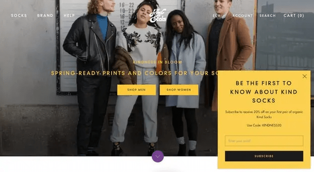 Sidebar popup example