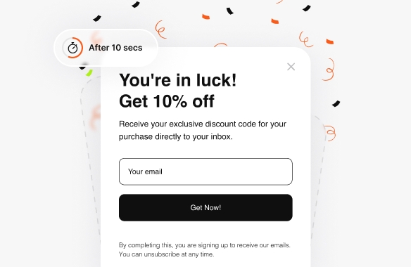 welcome popup