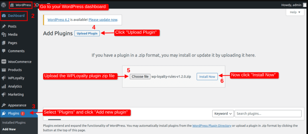 Installing and activating WPLoyalty