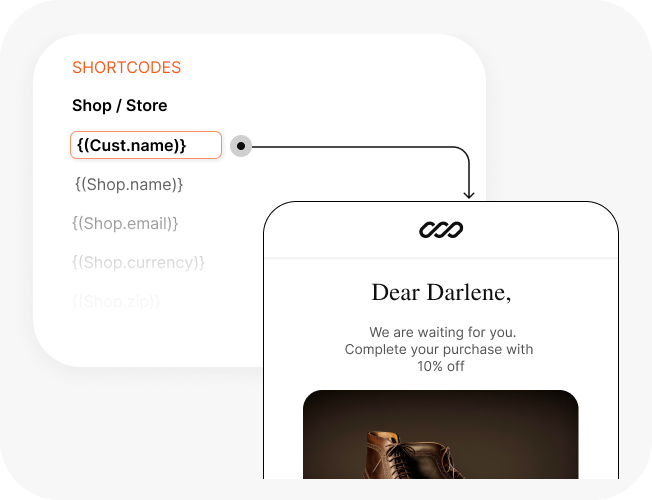 Personalize emails with dynamic content