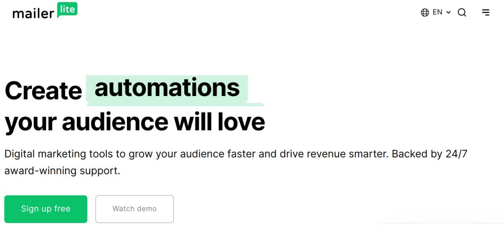 MailerLite Klaviyo alternative for small teams or bloggers wanting simplicity and budget-friendly email marketing