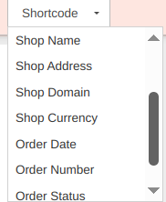 Shortcodes for personalizing WooCommerce order email template