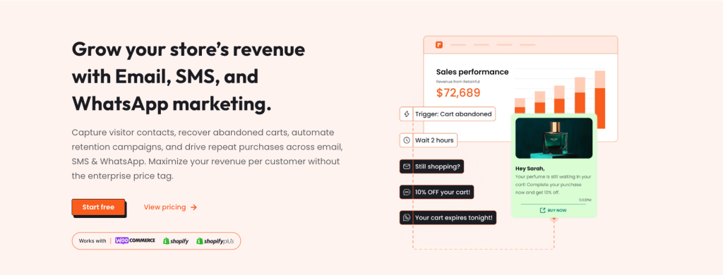 Retainful - Email,SMS,whatsApp marketing
