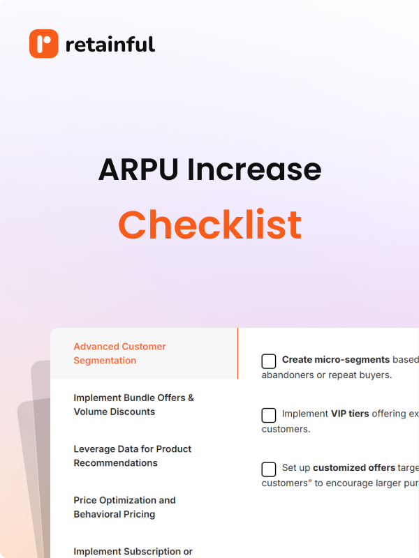 ARPU Increase Checklist for eCommerce
