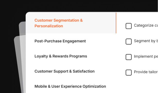 Customer Retention Checklist for eCommerce