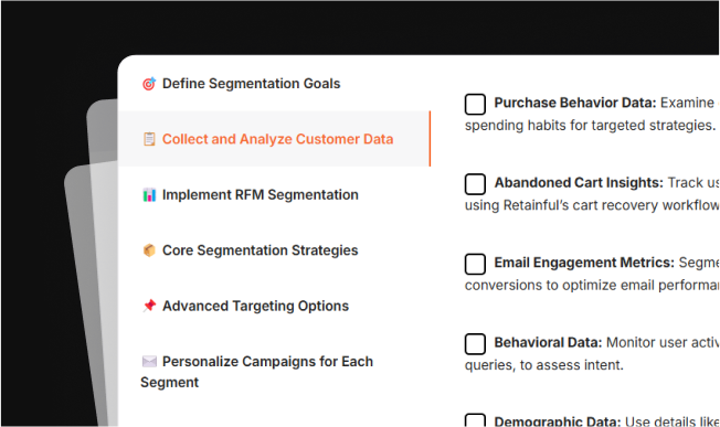 Ecommerce Audience Segmentation Checklist