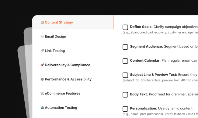 Email Marketing Checklist