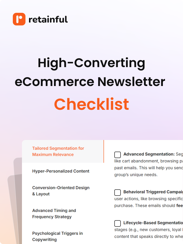 High-Converting eCommerce Newsletter Checklist