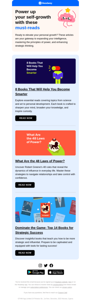 Newsletter Email for Leads