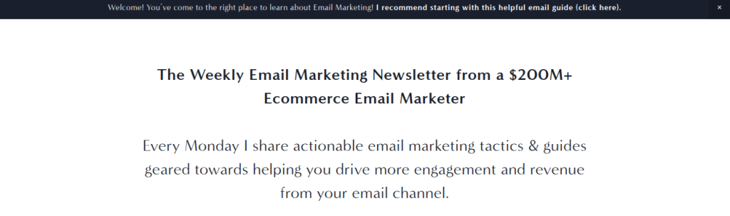Chase Dimond’s ecommerce newsletter