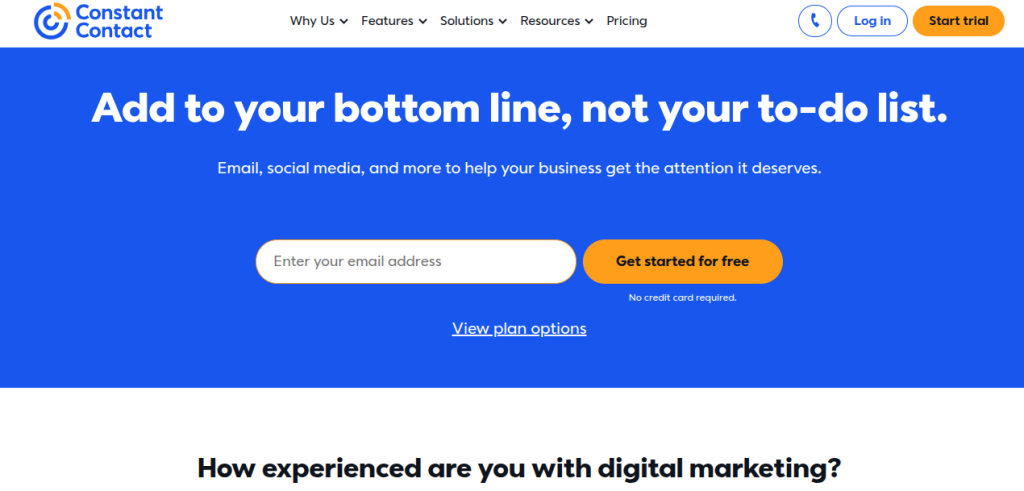 Constant Contact email marketing platform
