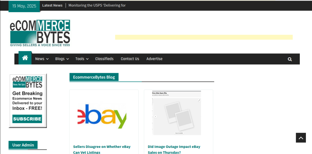 Ecommerce Bytes newletter