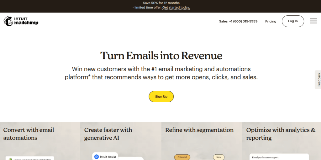  Mailchimp email marketing platform