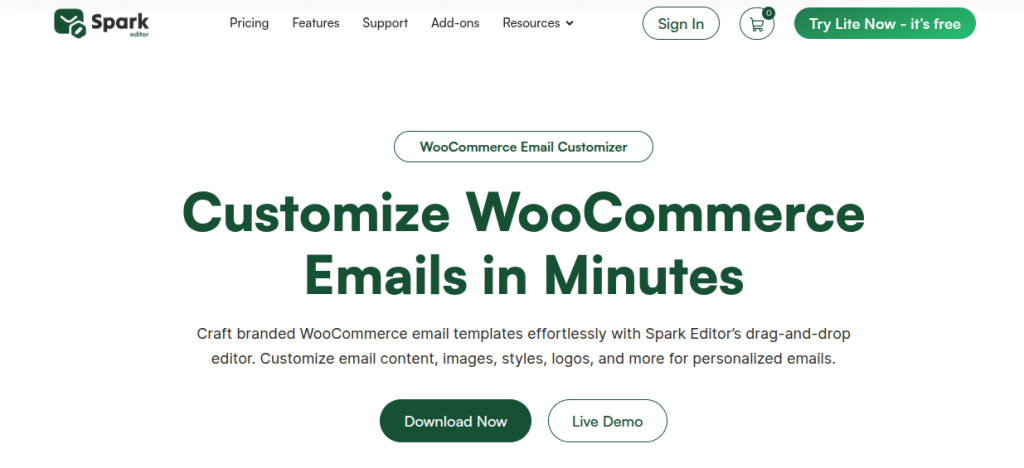 Spark Editor Email Customizer Plugin