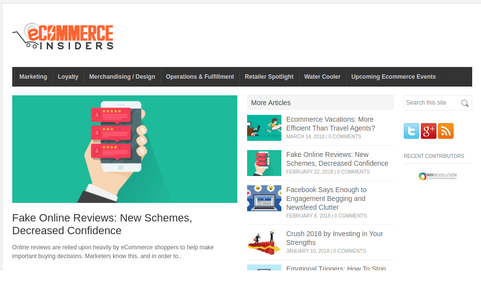eCommerce Insiders newsletter