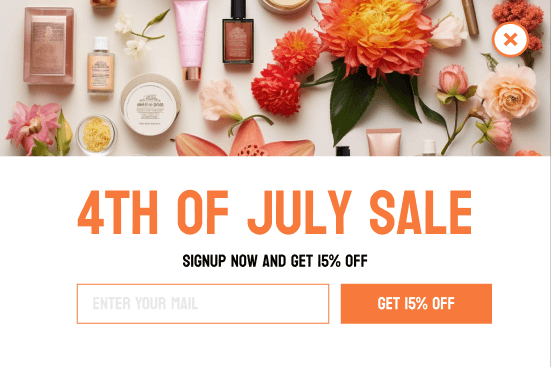 Retainful - July 4 Sale popup template