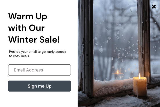 Retainful Winter Sale popup template