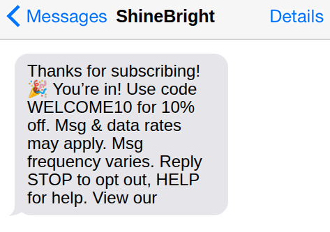 SMS Marketing Compliance 
