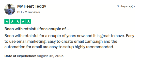 Retainful’s Top review
