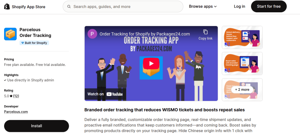 Parcelous - software to track your shipment order