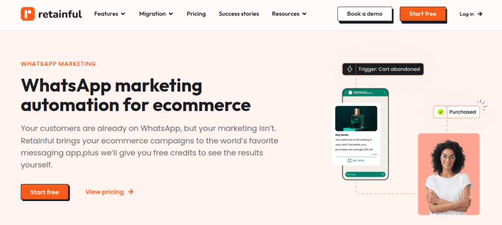 Retainful - WhatsApp marketing automation tool for e-commerce