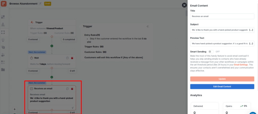 Customizing email subject line and preview text in Retainful
