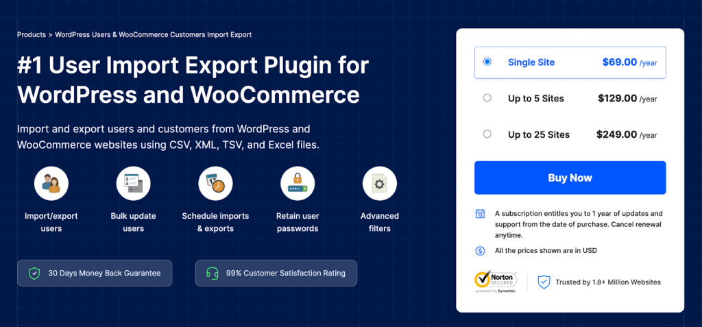 User Import Export for WooCommerce