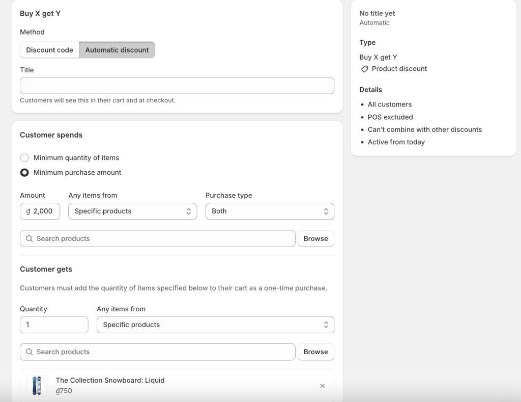 How to set up gift-with-purchase on Shopify