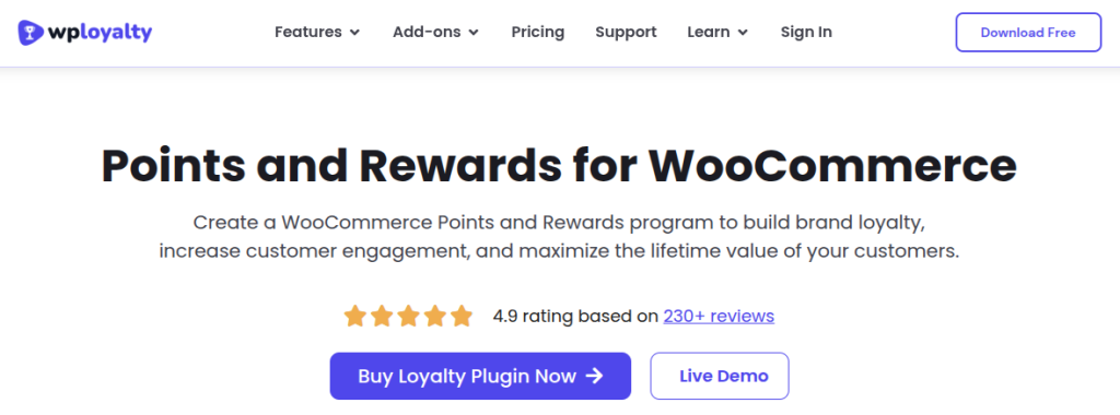 WPLoyalty - Best WooCommerce rewards and loyalty program to increase retention and purchase order value